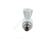 Кран шаровой PP-R белый Дн 20х1/2" НР угловой для радиатора VALFEX 10148020