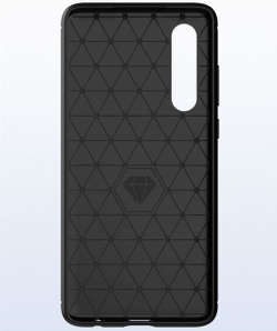 Чехол для Huawei P30 цвет Red (красный), серия Carbon от Caseport