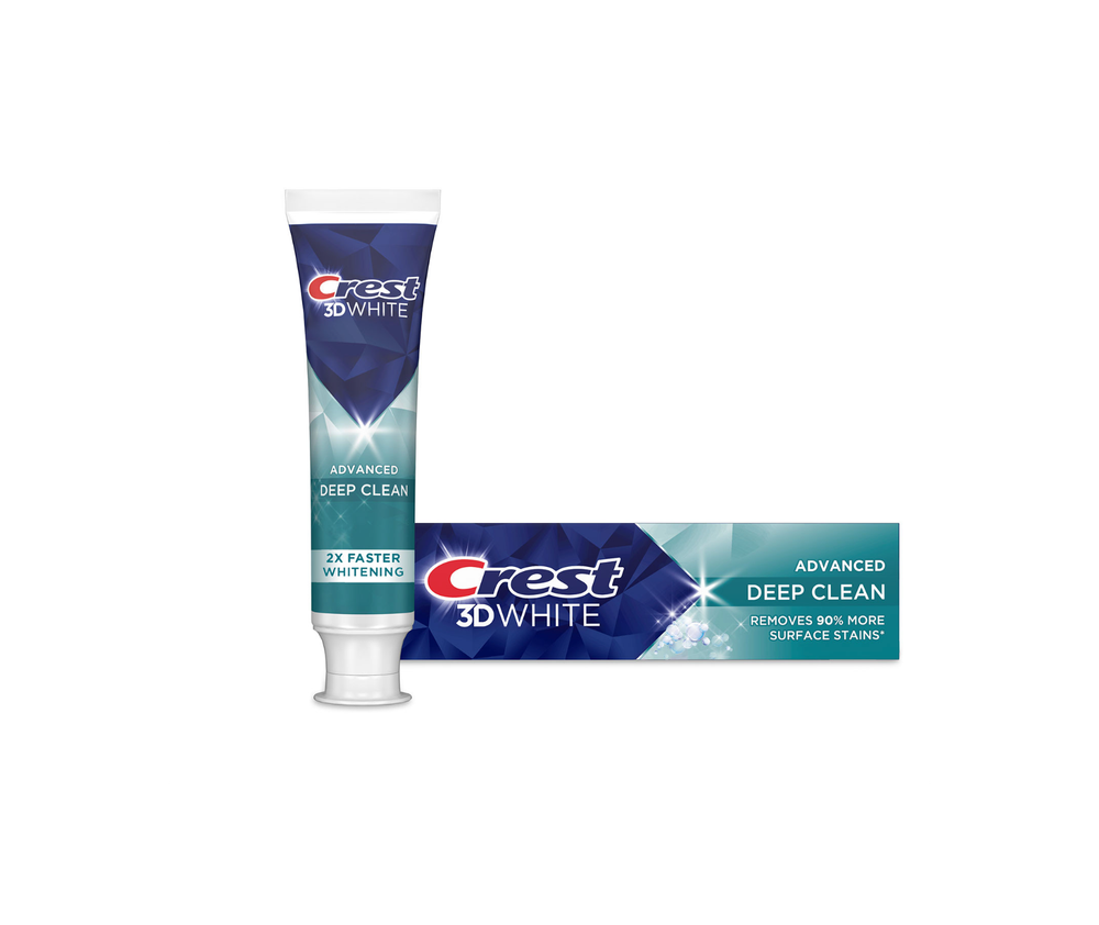 Зубная паста Crest 3DWhite Whitening, улучшенная глубокая очистка 3.3 oz