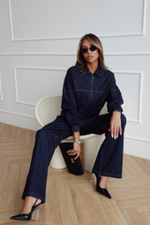 Костюм джинсовый с бомбером на резинке