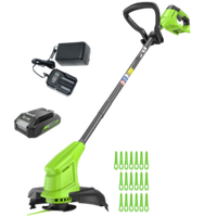 Триммер аккумуляторный Greenworks G24LT251, 24 V, 25 см, с 1хАКБ 2Ач и ЗУ, (2113307SA)