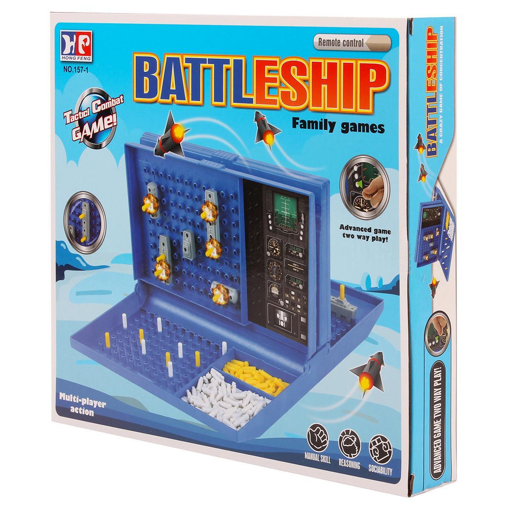 Наст.игра Морской бой, коробка 157-1
