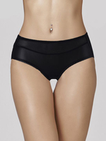 Трусики-слипы со средней линией талии из микрофибры (Размер: L) (Цвет: черный)