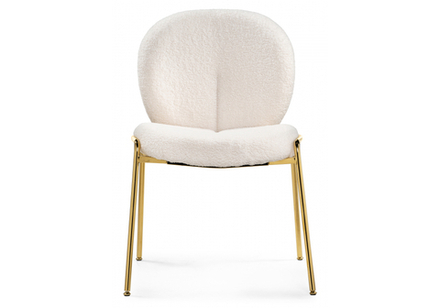 Стул на металлокаркасе Woodville Kalipso 1 white, gold