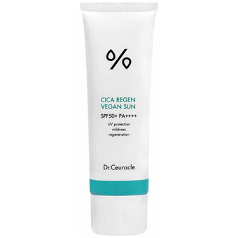 Крем солнцезащитный SPF веганский с центеллой Dr.Ceuracle Cica Regen Vegan Sun SPF50+ PA++++,  50 мл