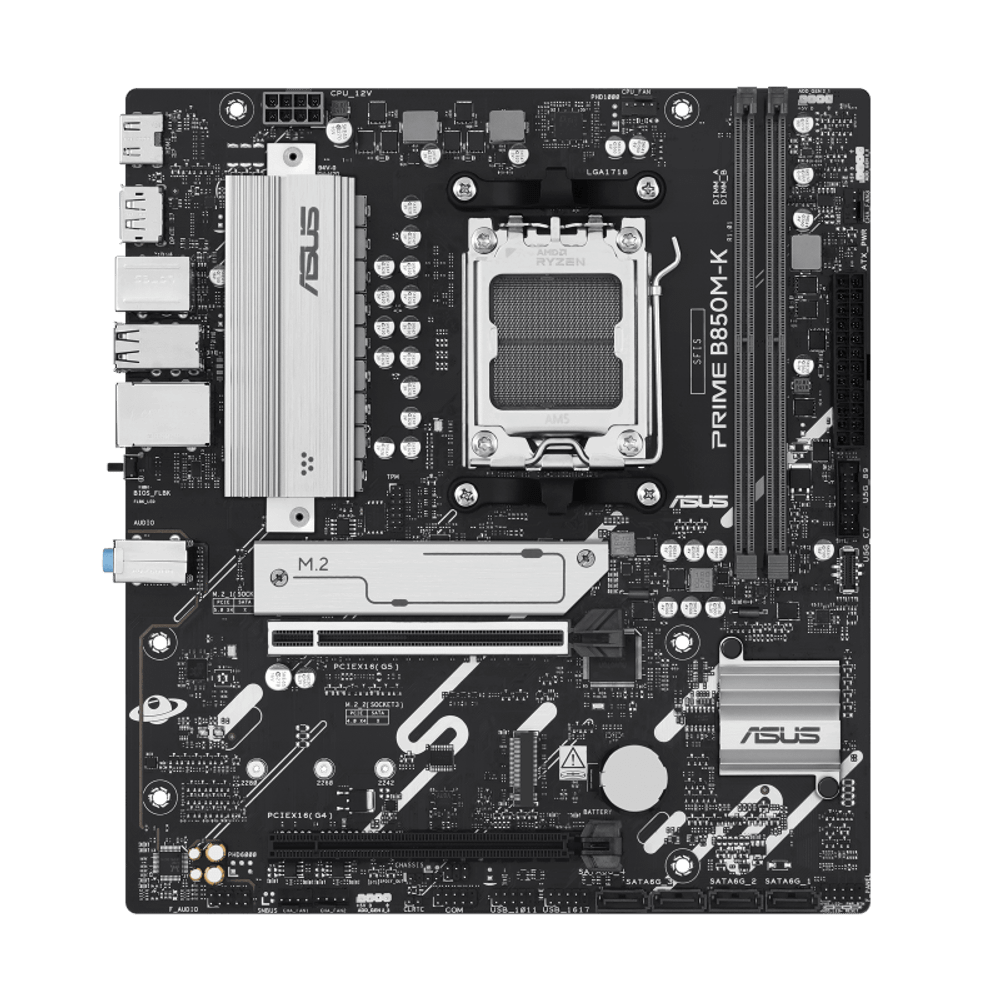 Материнская плата ASUS PRIME B850M-K AM5 2xDDR5 4xSATA3 RAID 2xM.2 HDMI DP mATX