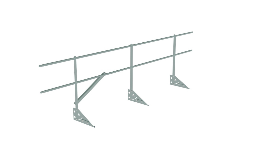 Кровельное ограждение Fachmann KO/SK/800-2-3000 Фальцевый крепеж RAL