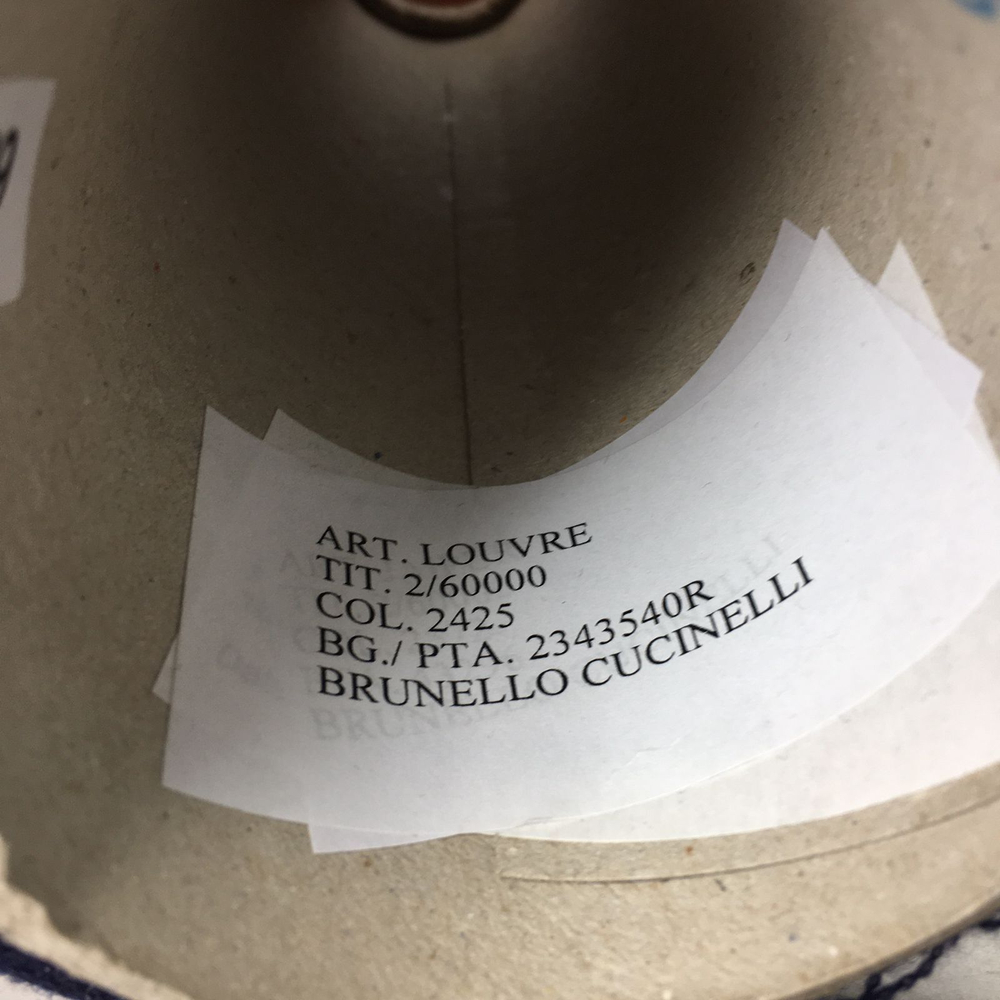 LOUVRE - CARIAGGI for Brunello Cucinelli; 90% меринос, 10% кашемир; 3000м/100гр; part.60500R; col. 2425, цвет: тосканская ночь ( темно синий)