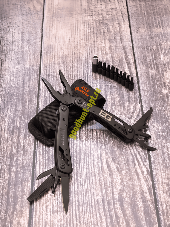 Армейский мультитул Gerber 20в1 плоскогубцы нож отвертка Черный
