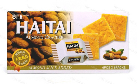 Крекер миндальный Almond Cracker, Haitai, 133 гр.