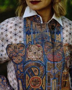 Пальто "Ирландская легенда", по мотивам Келлской книги