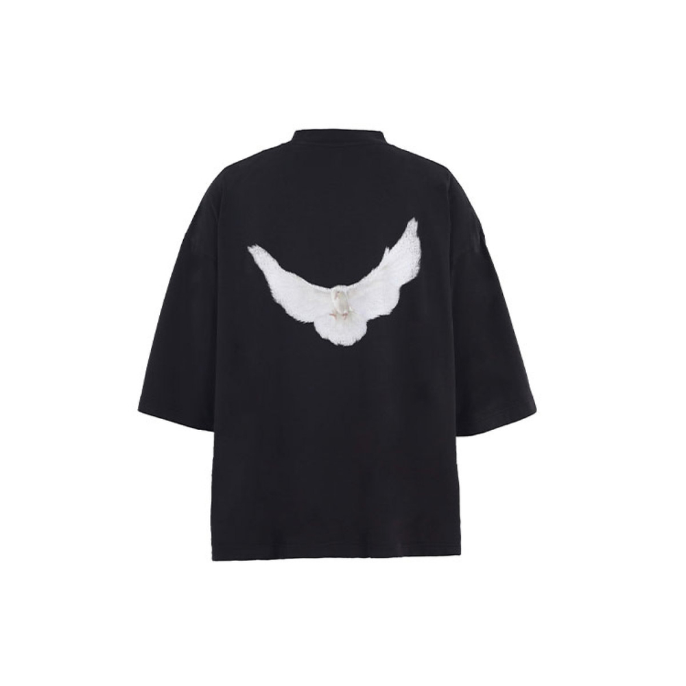 Yeezy X Gap X Balenciaga Черная Унисекс Футболка