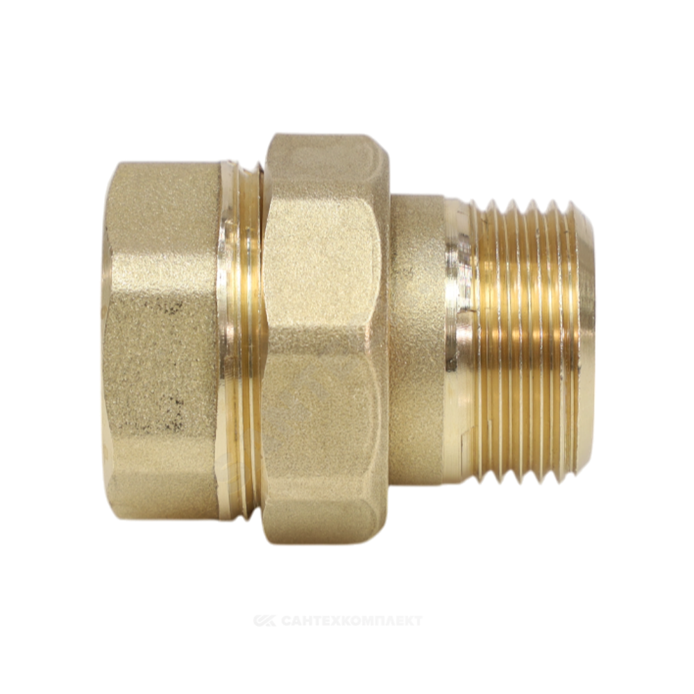 Соединитель латунь американка Ду 25 (1") прямой ВР/НР VALFEX VF.340.L.100