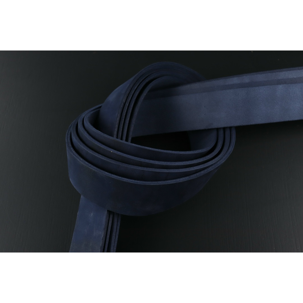 Ременная заготовка Лофт синяя  гладкая ⠀