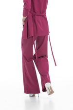 Брюки клеш из уплотненного хлопка