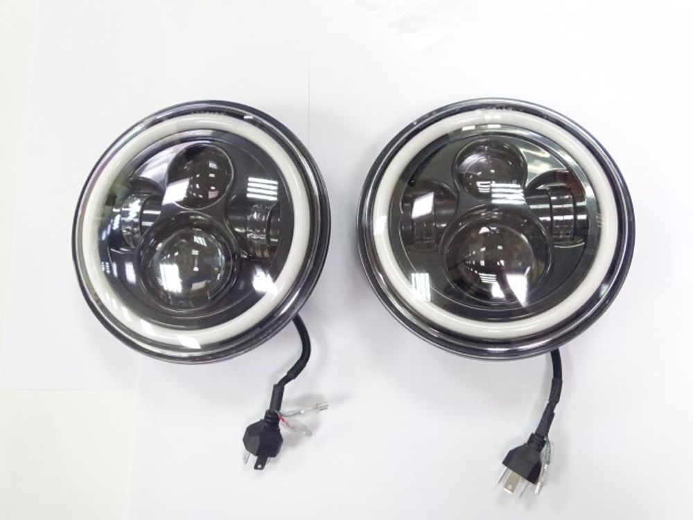 Фара /21213/ с ДХО и линзой LED (2шт) с повторителем (TLT)