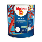ГРУНТ-ЭМАЛЬ АЛКИД ALPINA ЭМАЛЬ ПО РЖАВЧИНЕ ШЕЛК-МАТ RAL 9003 2,5Л/ 3,00КГ