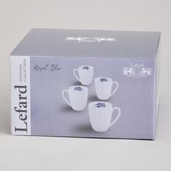 НАБОР КРУЖЕК LEFARD "ROYAL BLUE" 4 ШТ. 400 МЛ 12*9*10,5 СМ