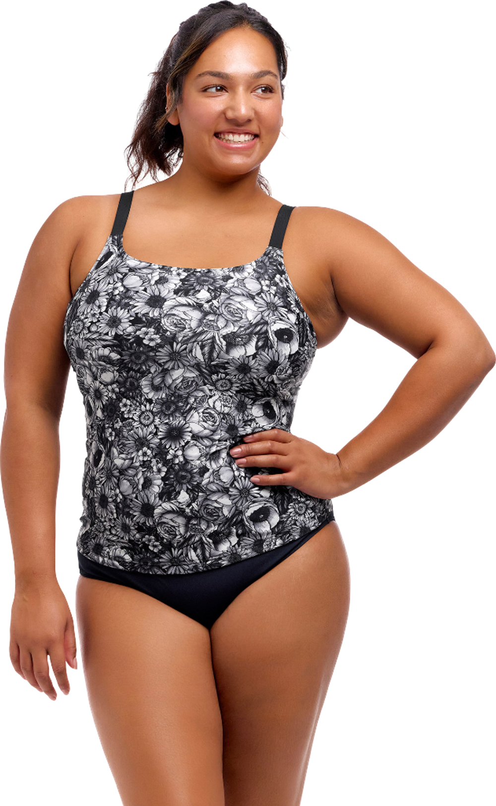 Купальник FUNKITA с поддержкой Nights Rose (Scoop Neck Tankini Top & Brief)