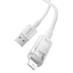 USB-A - Lightning Кабель Baseus Explorer STC Charging+Data 2.4A 1m - White