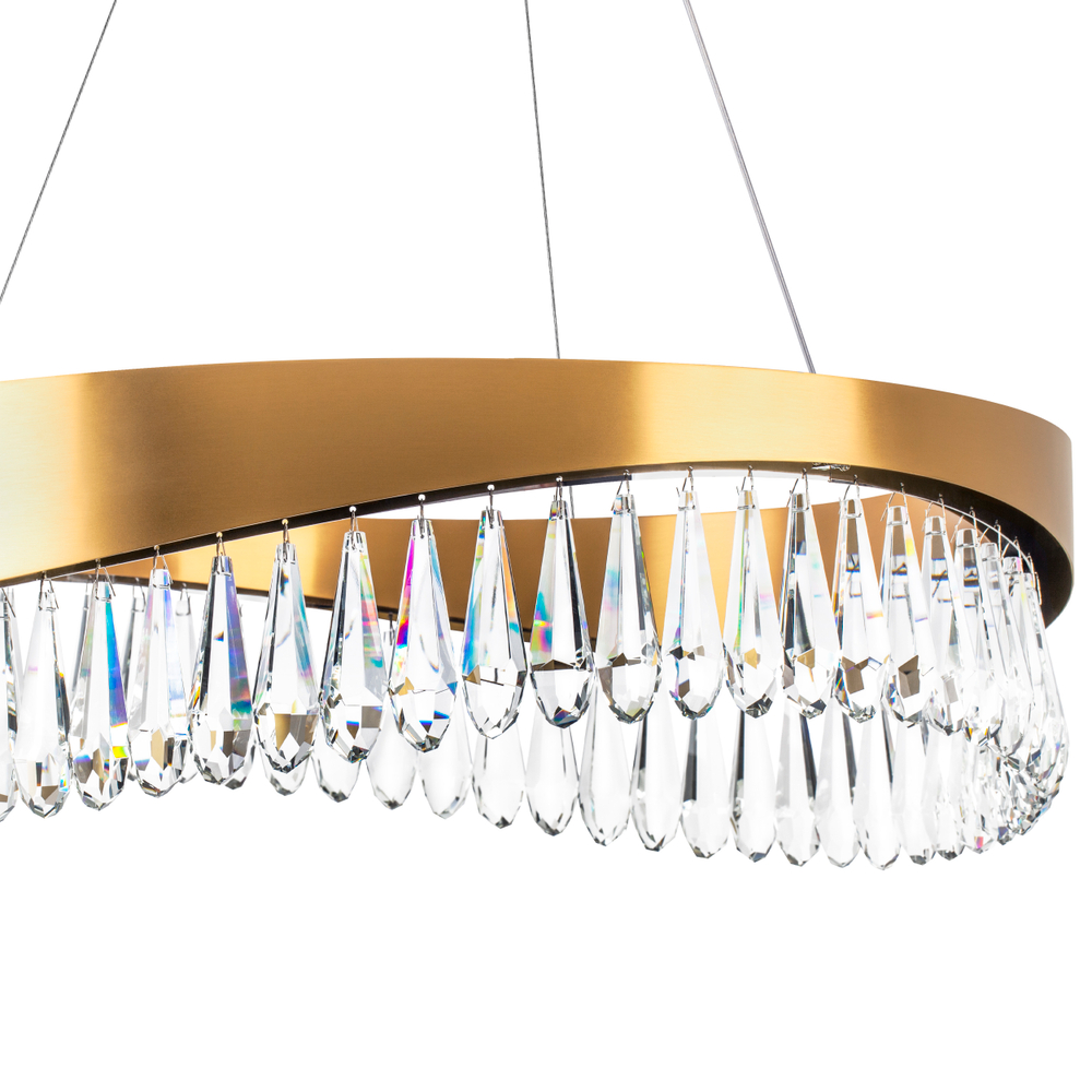 703163 Люстра HELIO 30W LED 2778LM ШАМПАНЬ 3500K