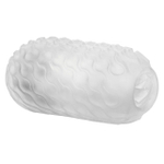 Двусторонний мастурбатор с серым стимулирующим шариком Reversible Squishy Ball Stroker (Цвет: прозрачный)