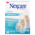 Nexcare, Прозрачные водонепроницаемые бинты, 50 разных размеров