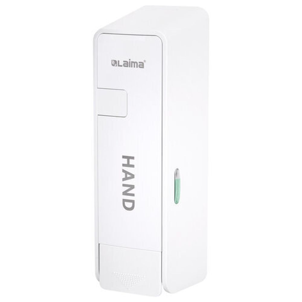 Дозатор для жидкого мыла LAIMA ULTRA, НАЛИВНОЙ, 0,38 л, белый, ABS-пластик, 609106, MD-9029W