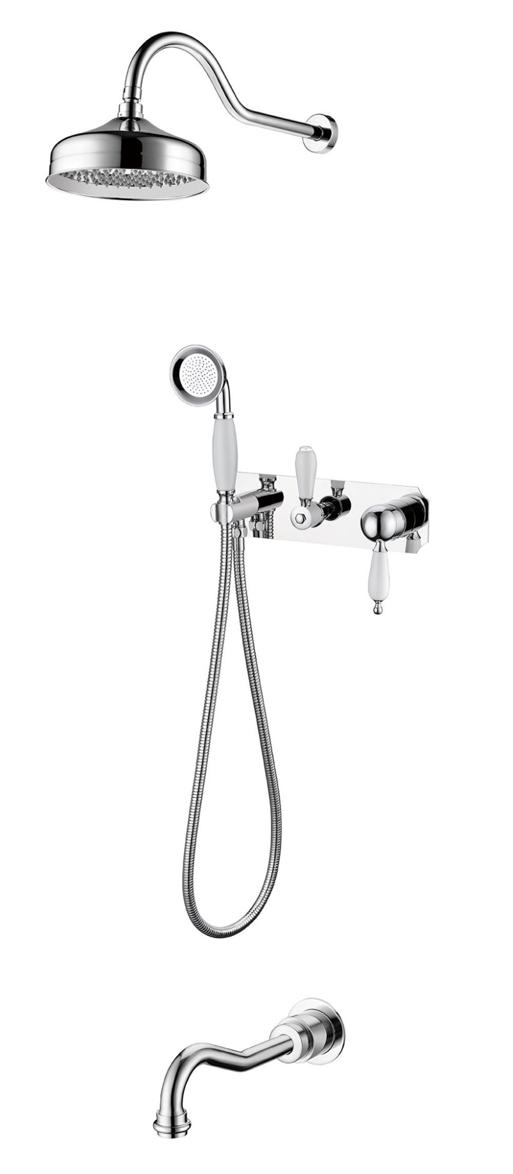 Boheme Смеситель для ванны, встроенный Tradizionale Cromo