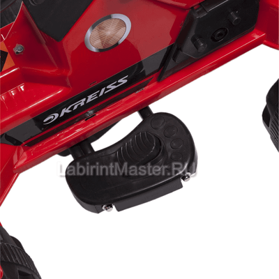 Детский Kreiss трактор с прицепом, красный, 6V