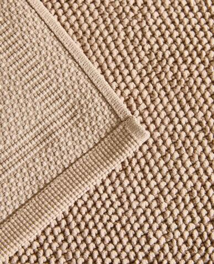 ZARA HOME КОВРИК ДЛЯ ВАННОЙ ИЗ ХЛОПКА С АНТИСКОЛЬЗЯЩЕЙ ПОВЕРХНОСТЬЮ, БЕЖЕВЫЙ