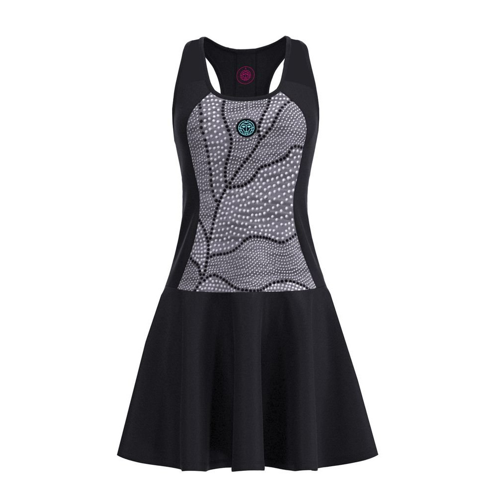 ОДЕЖДА ДЛЯ ТЕННИСА Женская, Платье BIDI BADU PROTECTED LEAFS DRESS .