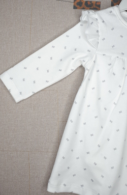 Боди платье Бантики (белый)