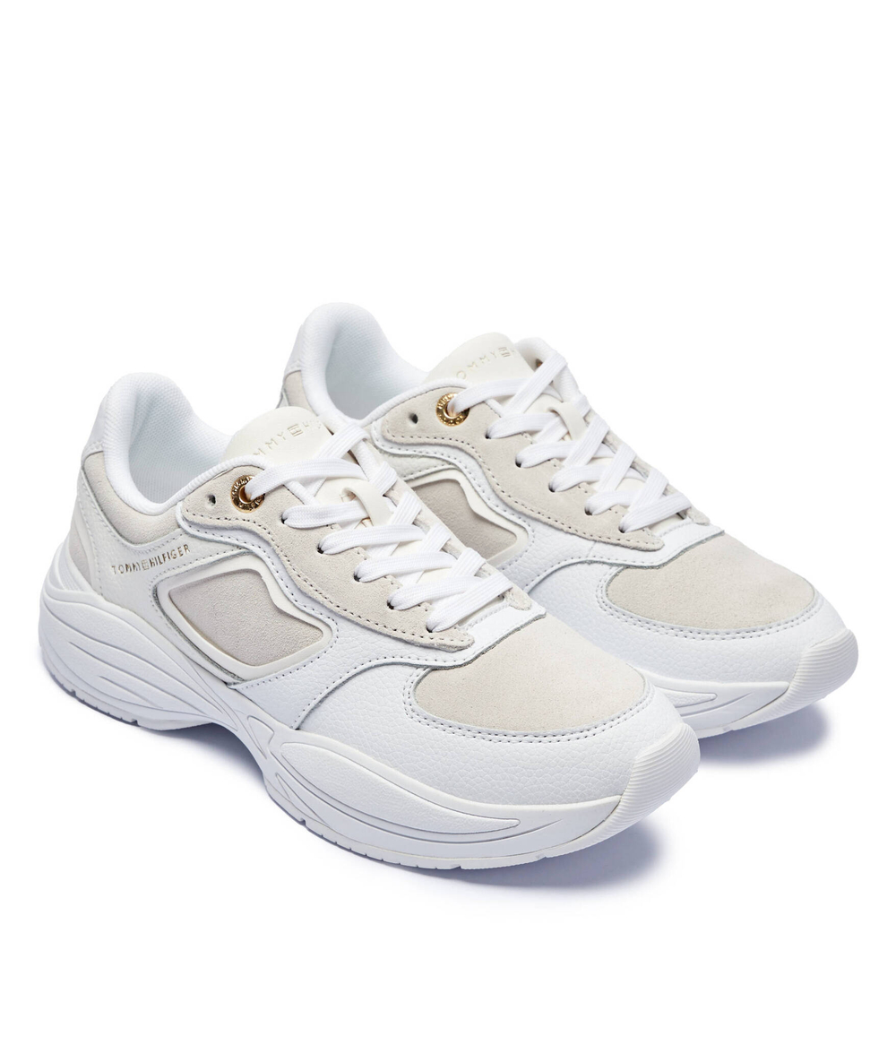 Кожаные кроссовки chunky Tommy Hilfiger - белый(FW0FW08130)