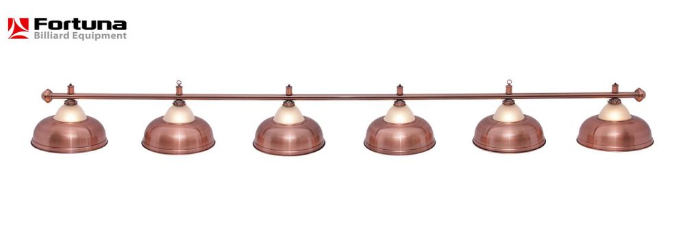 Светильник Fortuna Crown Red Bronze 6 плафонов