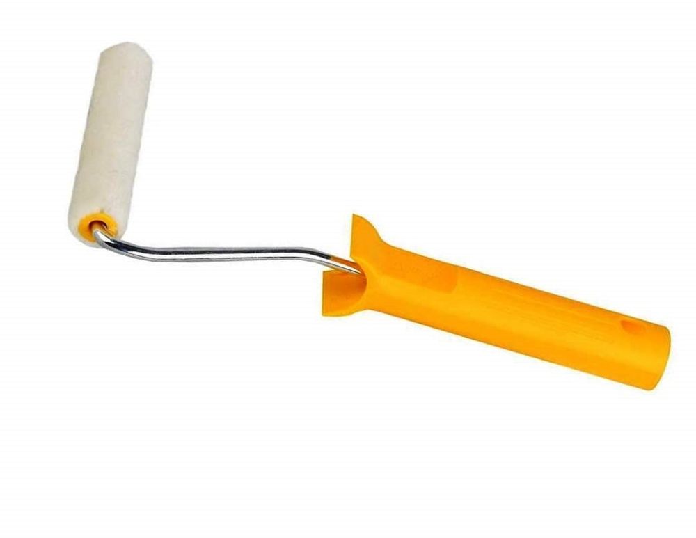 Мини-валик STAYER ВЕЛЮР, 100% шерсть, ворс 4мм, ручка 6мм, 15х70мм