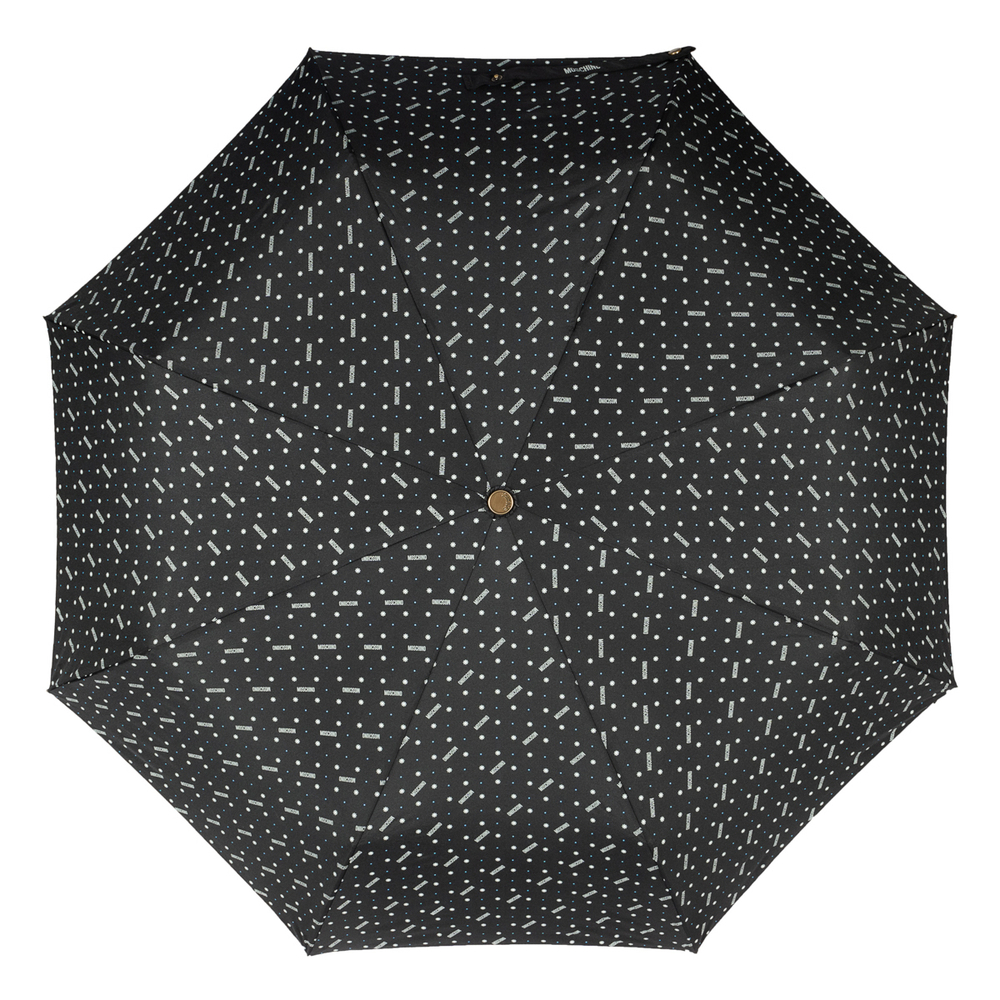 Зонт складной Moschino M 8505-OCA Man Dots Black MINI Moschino