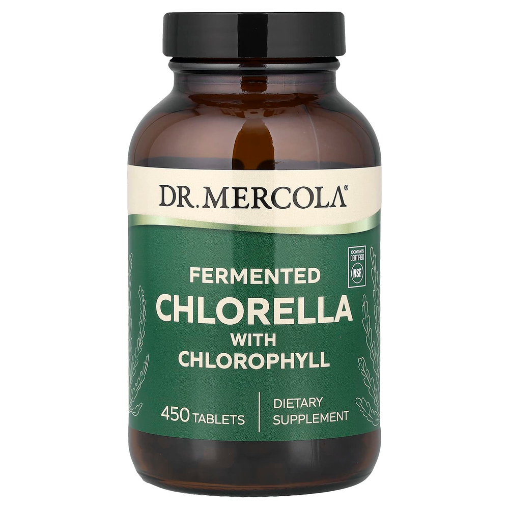 Dr. Mercola, ферментированная хлорелла, 450 таблеток