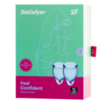 Набор голубых менструальных чаш Feel confident Menstrual Cup (Цвет: голубой)