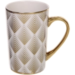 Кружка керамическая 400мл «Золотые листья», микс цветов