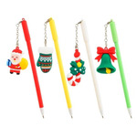 Ручка шариковая, масляная, Basir, синие чернила, серия "НОВОГОДНИЕ", с брелоком, 30 шт