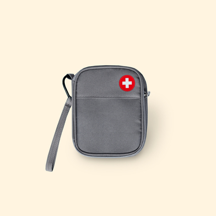 Аптечка карманная 14х11х3 (серая)