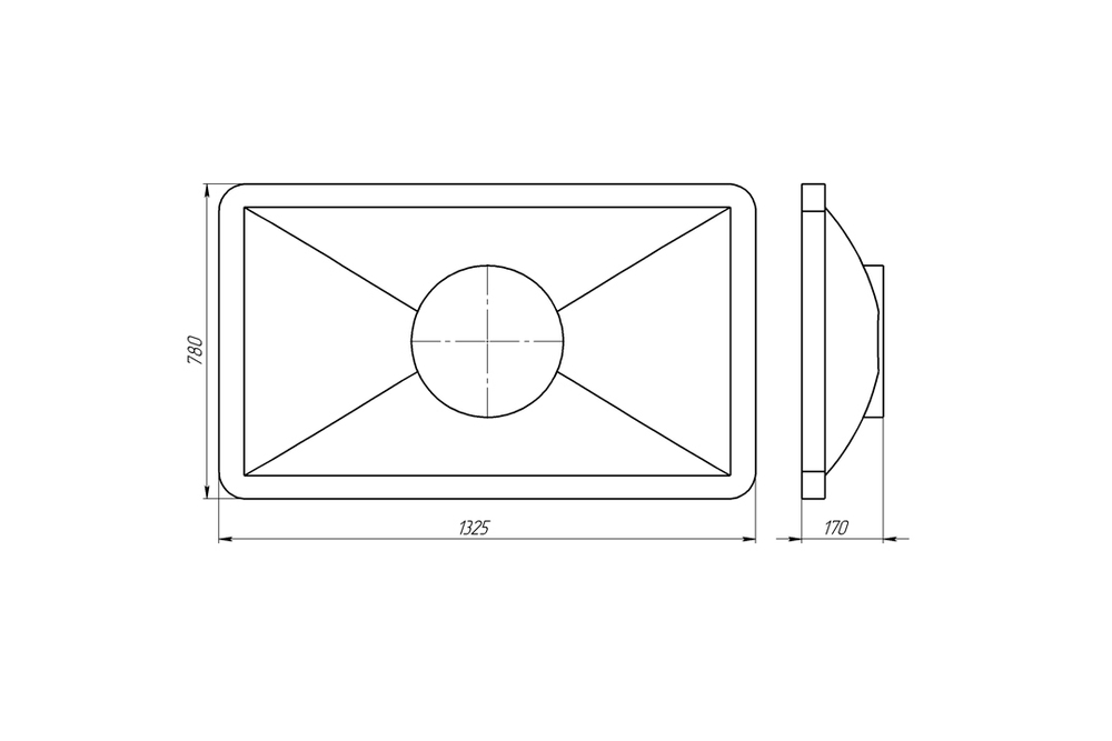 Крышка Ванны ЭкоПром К(133x78x17см;синий) - арт.555668