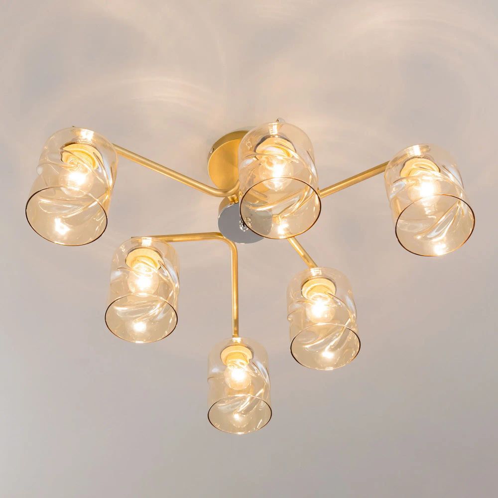 Citilux Клод CL137162 Люстра потолочная Золото