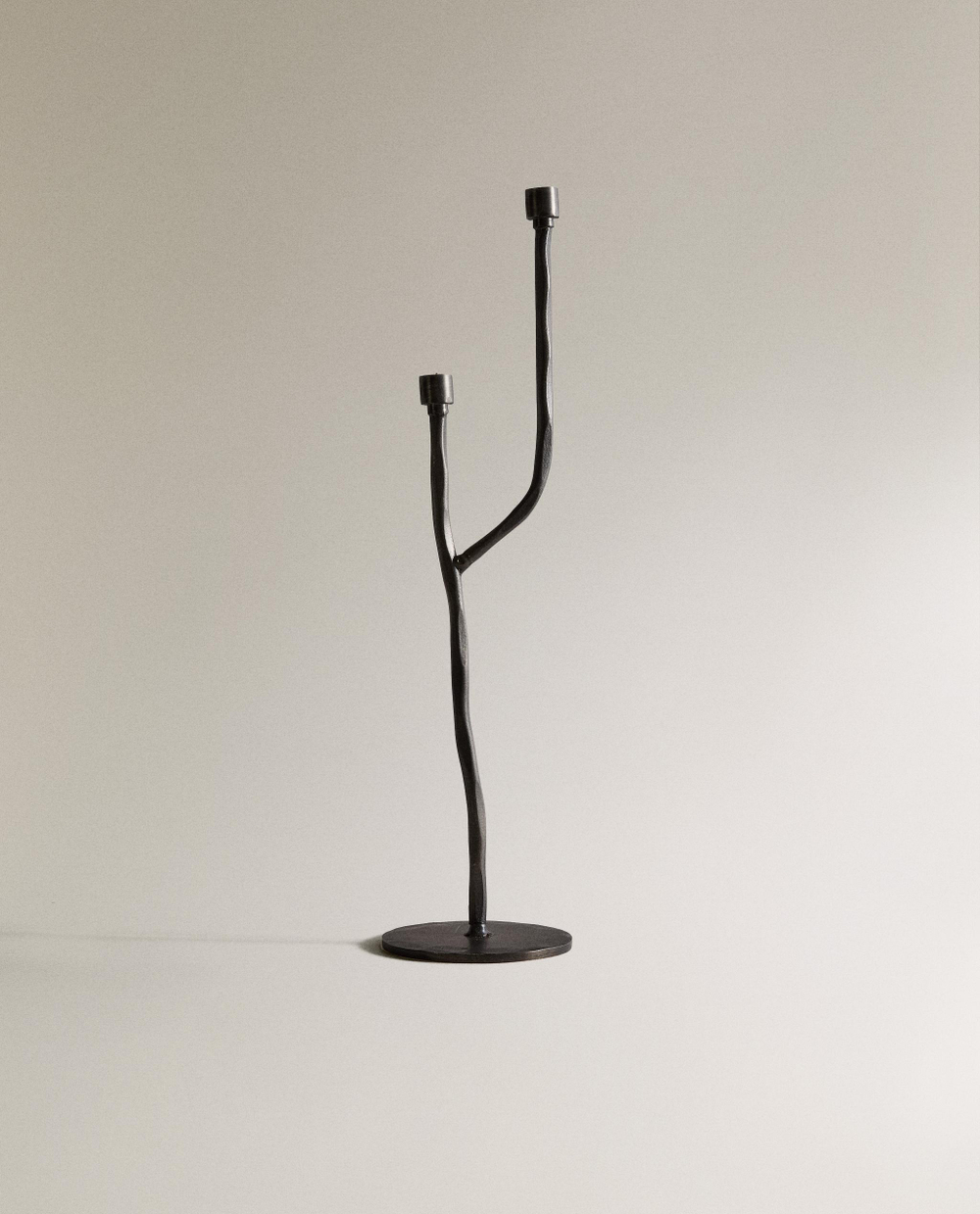 Zara Home Подсвечник из металла, цвет чёрный, 41 см