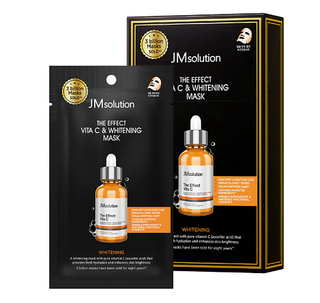 Тканевая маска с витамином С JMSOLUTION The Effect Vita C & Whitening Mask