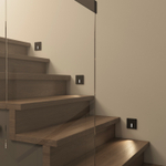 DK1030-BK Светильник встраиваемый в стену, IP 20, LED 3000K, 3 Вт, черный, алюминий