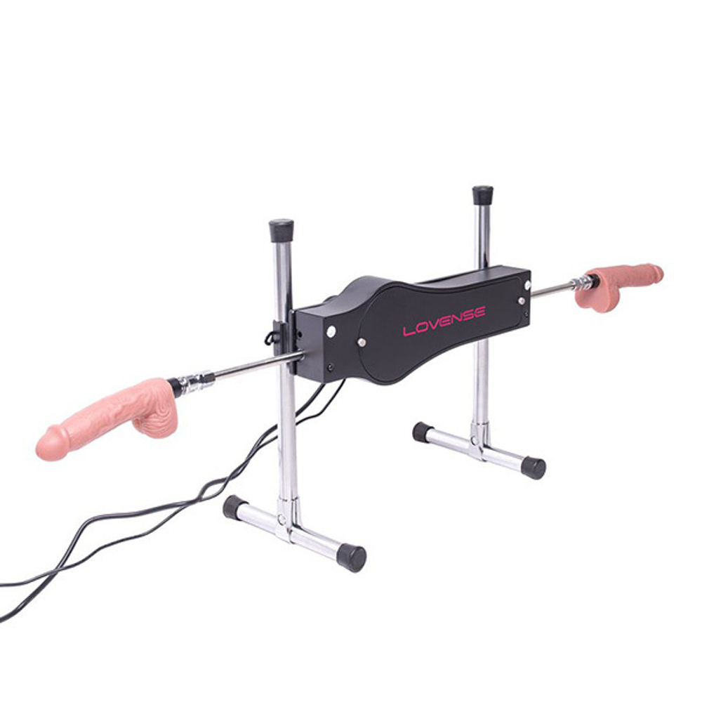 Черная металлическая секс-машина 45,2см с дистанционным управлением Lovense Sex Machine Smart Dual-Arm Intimacy Device LE-22