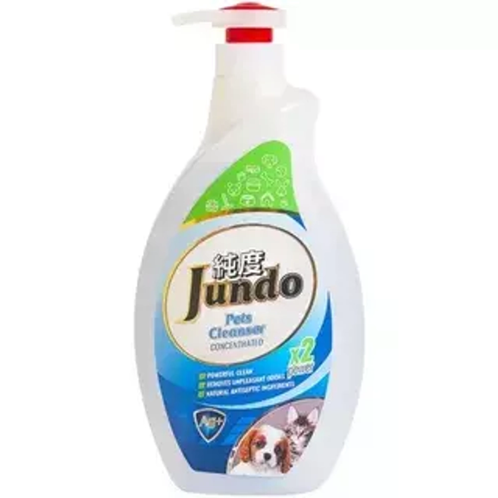 Jundo Pets Гель Конц-ный для уборки за дом-ми животными  cleanser с ионами серебра и коллагеном 1л*9