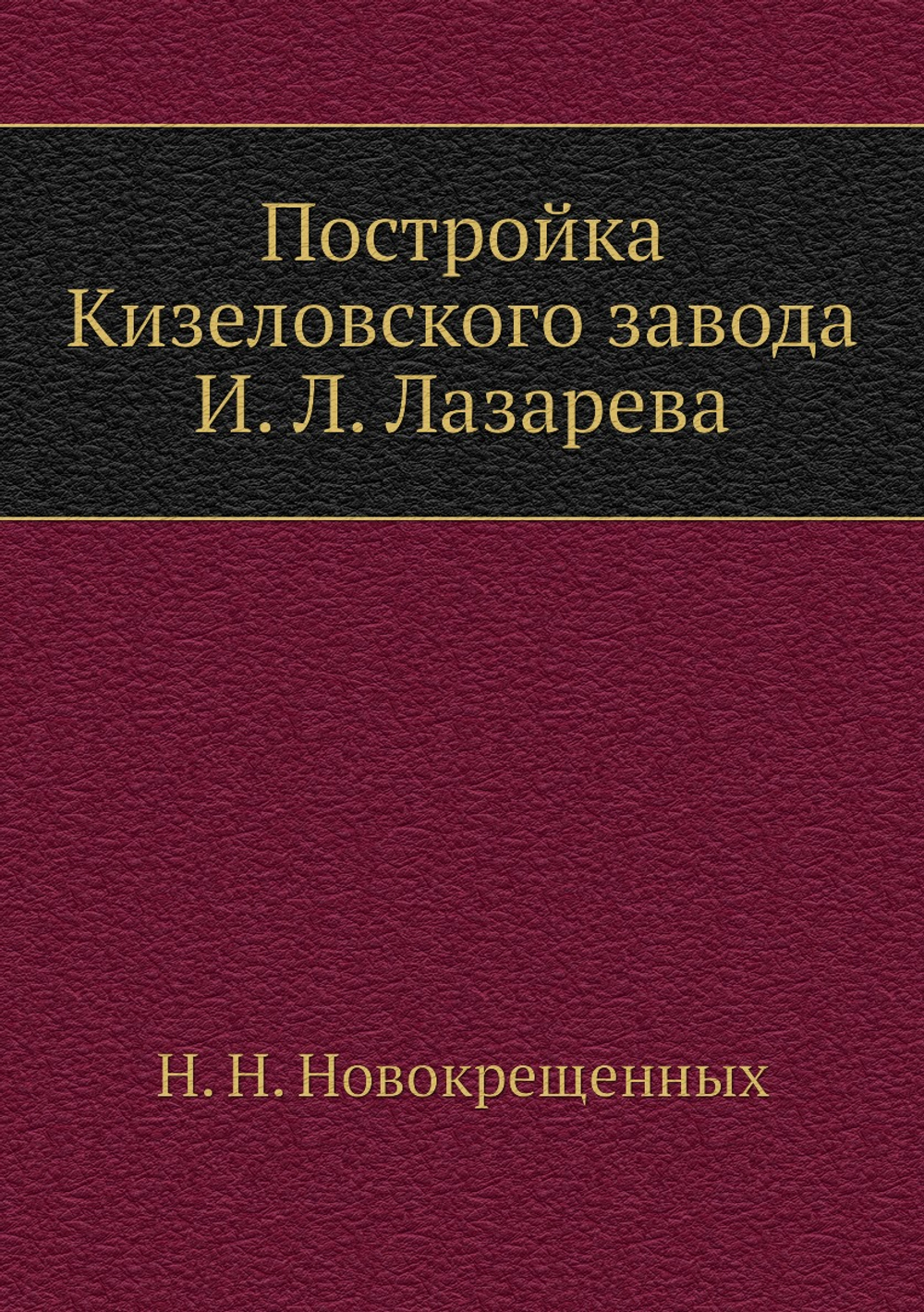 Постройка Кизеловского завода И. Л. Лазарева | Н. Н. Новокрещенных